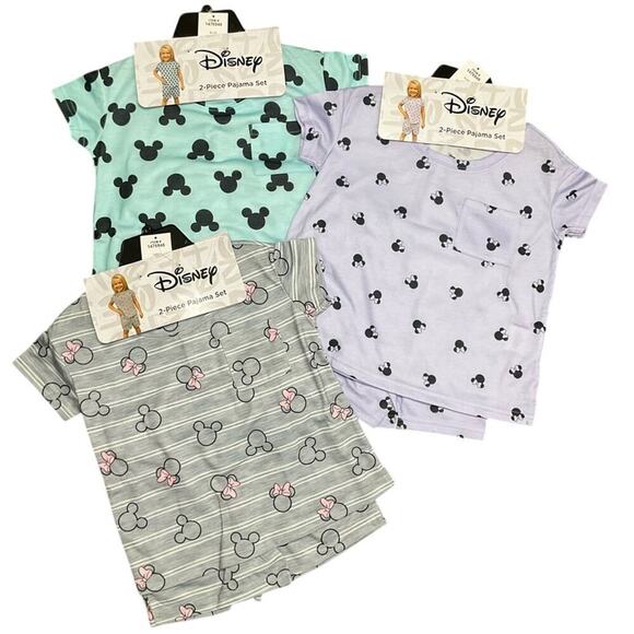 Disney Girl’s Pajamas Sleepwear 3 SETS Size 4T NWT - Picture 1 of 12
